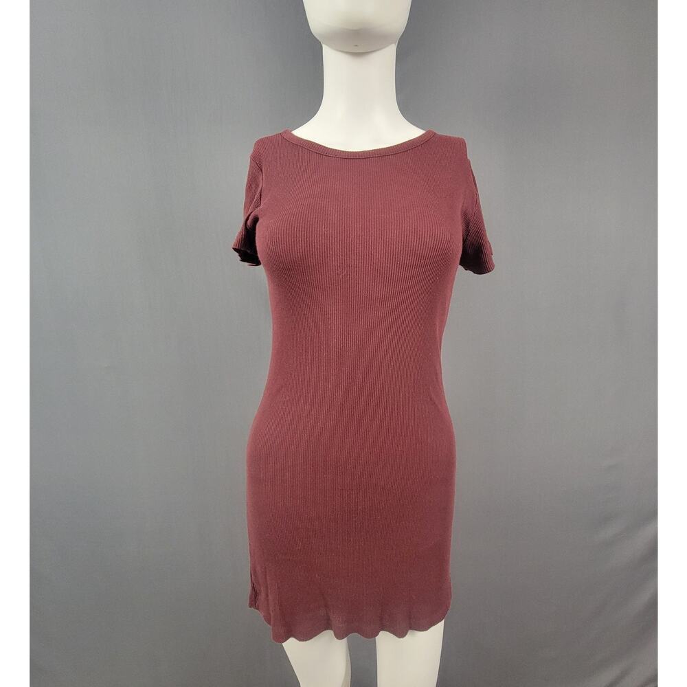 Brandy Melville Mini Dress One Size Ribbed Knit Bodycon Y2K